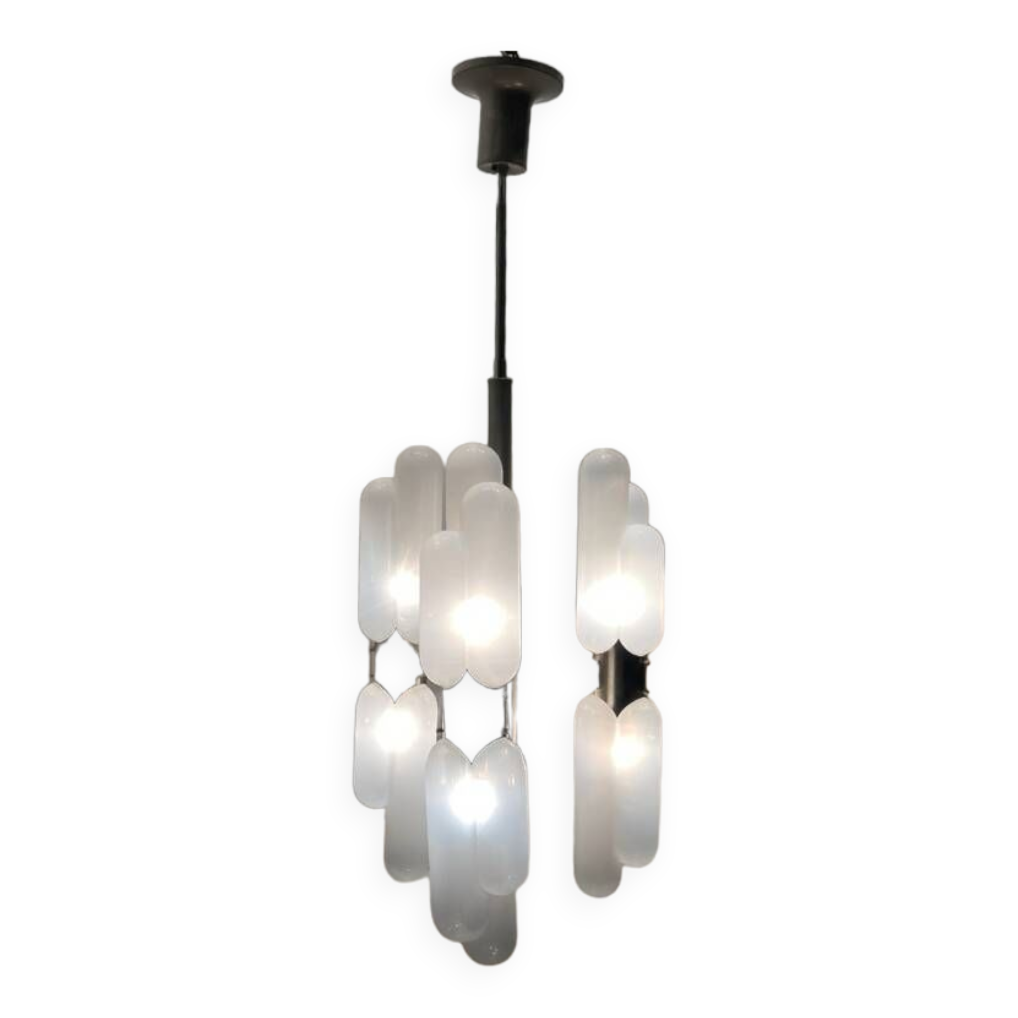 Lustre Torpedo en Verre de Murano par Mazzega, Italie, 1970s | Selency