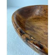 Grand plat en racine de thuya, Maroc, années 80, Ø70 cm