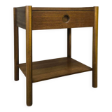 Large bedside table, vintage Scandinavian teak sofa end table