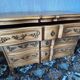 cherry wood commode in Louis XV style