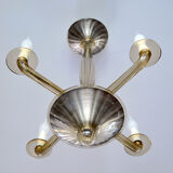 Smoked glass chandelier by Bucella Murano, 1940