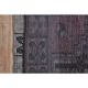Vintage 1970s Geometric Turkish Oushak Handmade Brown Runner 82x354