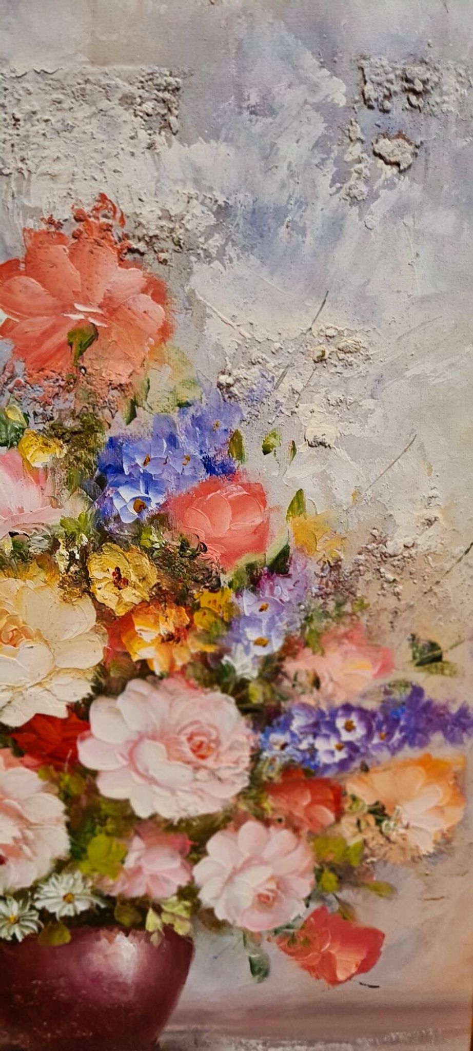 An oil painting on canvas by Edmon Sanders