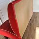 Old red bench dinner style / vintage