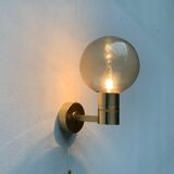 Swedish brass wall sconces from the mid-century by Hans-Agne Jakobsson for Hans-Agne Jakobsson Ab, Markaryd, 1960s, set of 2.