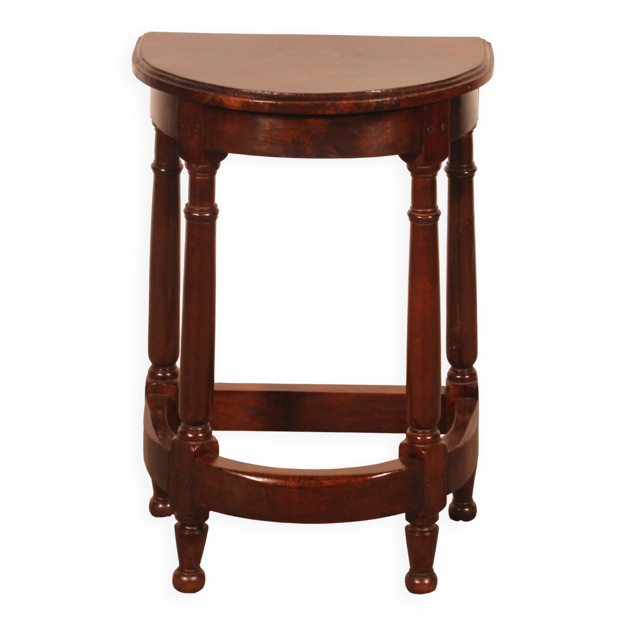 walnut side table in high period style