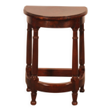 walnut side table in high period style
