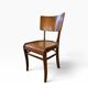 Ensemble de 4 chaises art déco vintage en bois