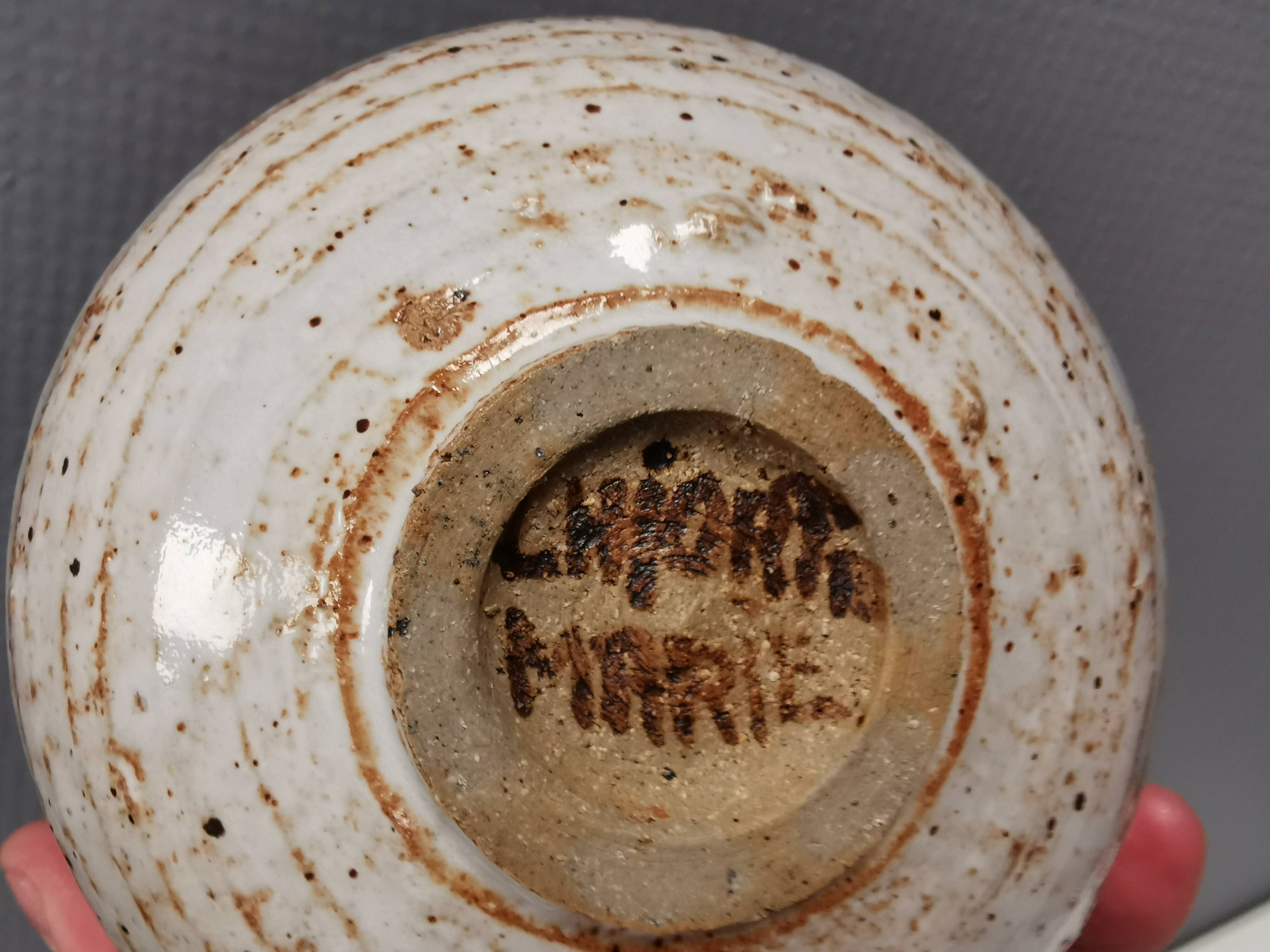 Ceramic bowl by Marie Hjorth, 1980s, Denmark.