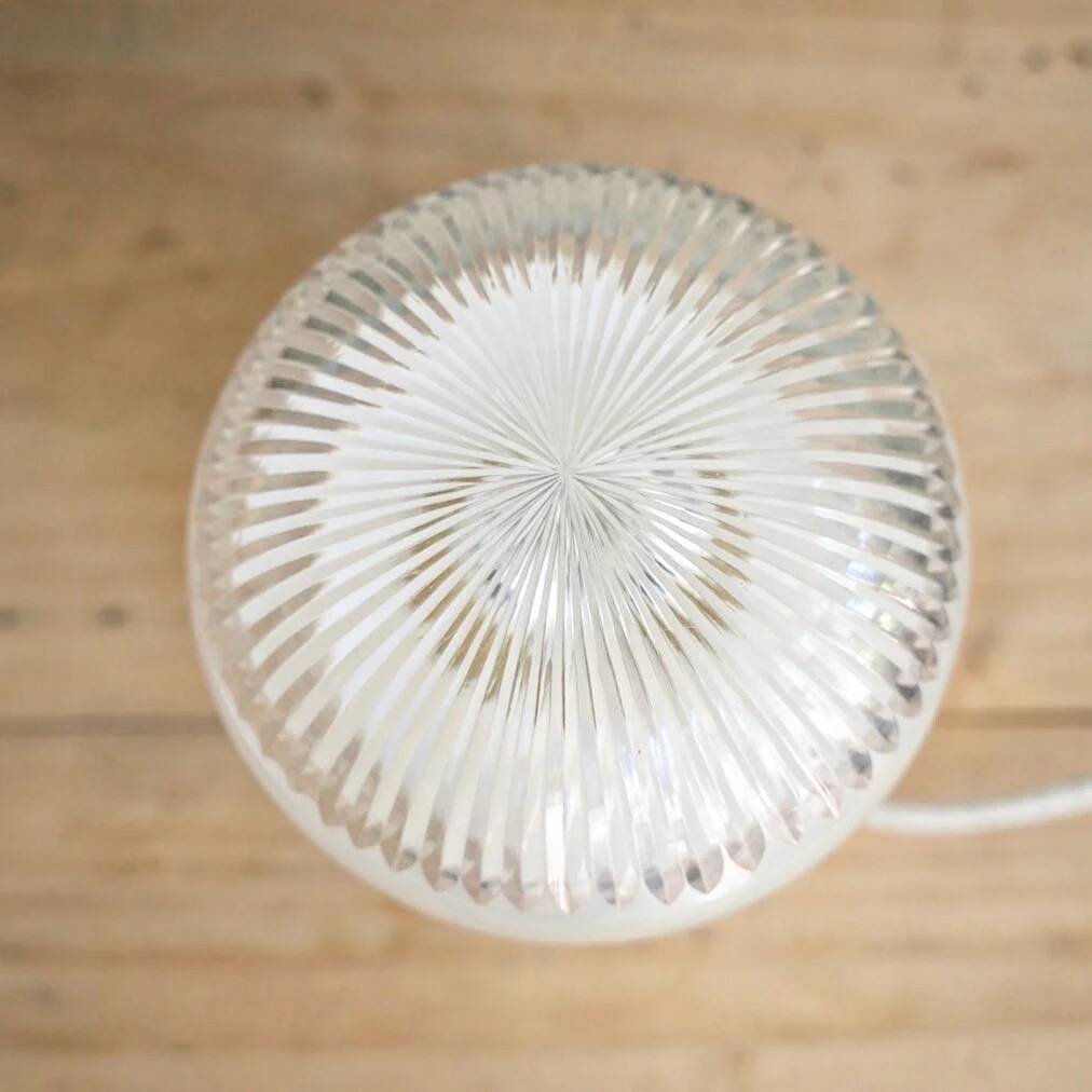 Lampe à poser verre bicolore