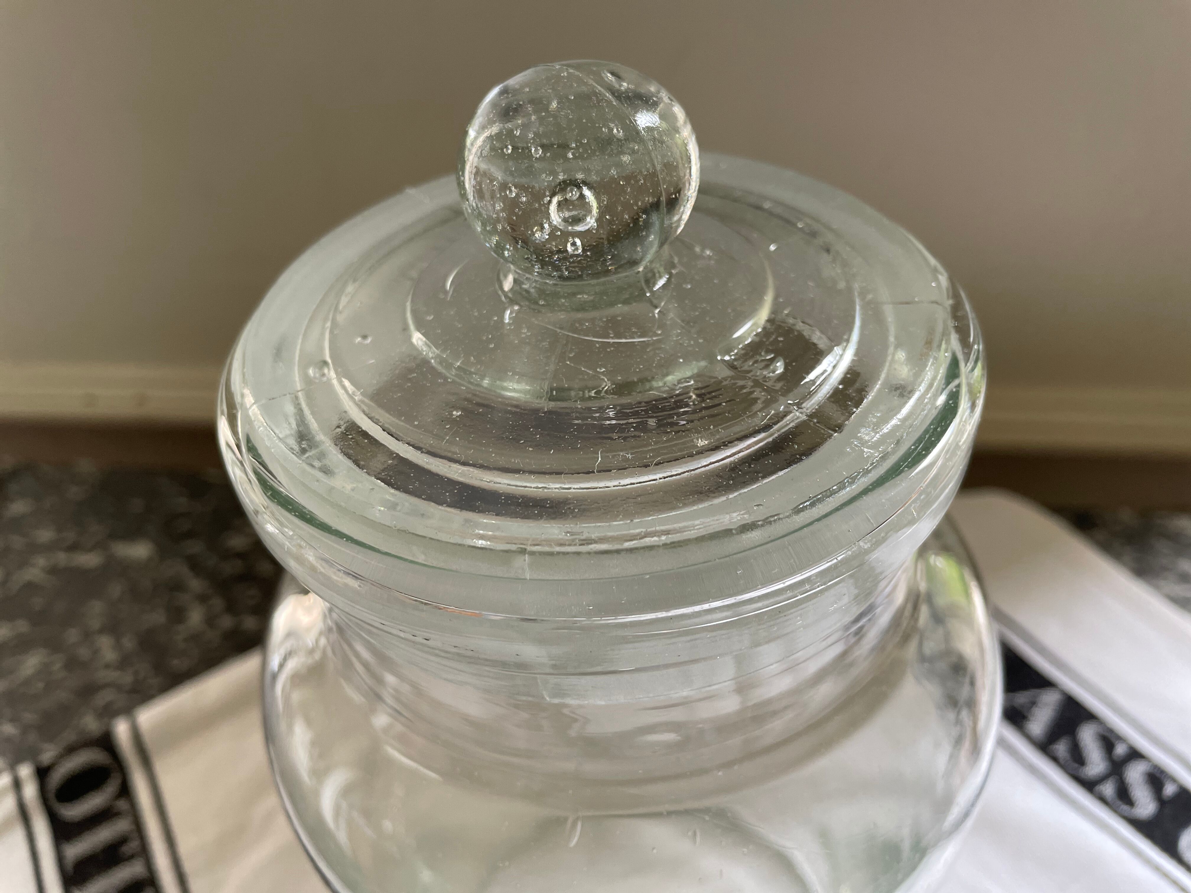 Glass grocery jar
