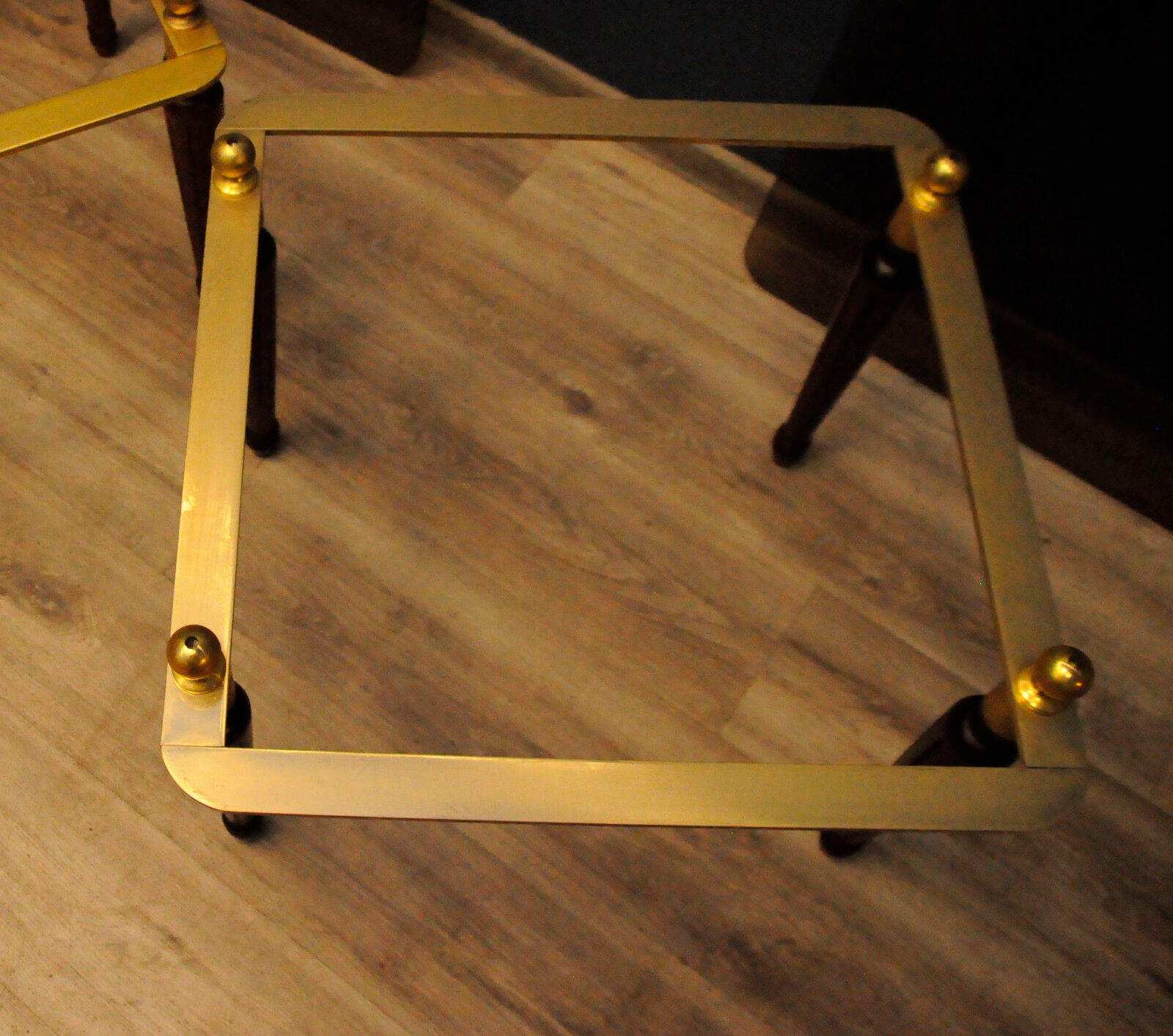 Pair of tables with crystal glass spiegel parsol, germany, 1970