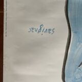 Original poster "Air France Attitude Plus" Raymond Savignac 59x80cm 1986