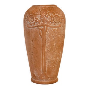 vase en terre cuite décor
