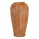 Terracotta vase sunflower decoration 1910, art nouveau