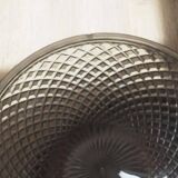 Bronze Cut Glass Ceiling Light: Mid-Century French Louis XVI Ceiling Lamp