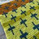 Handmade natural wool rug size 100/200 cm