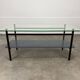 1950s coffee table in metal and glass