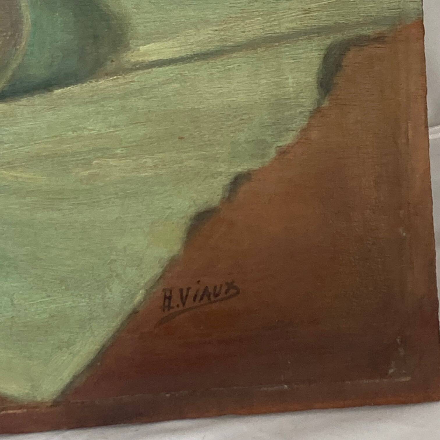 Still life depicting peaches on a cloth