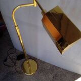 Liseuse / lampadaire articulé ep 1970 laiton doré