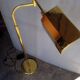 Reading light / articulated floor lamp ep 1970 golden brass