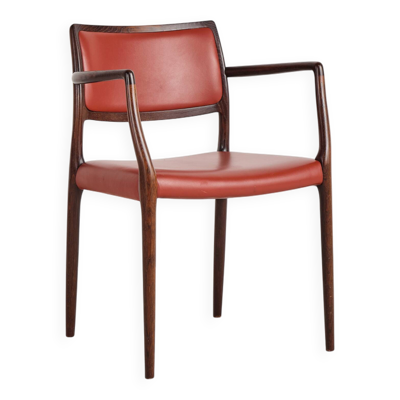Fauteuil danoise par Niels O. Møller #65, design du milieu du XXe siècle