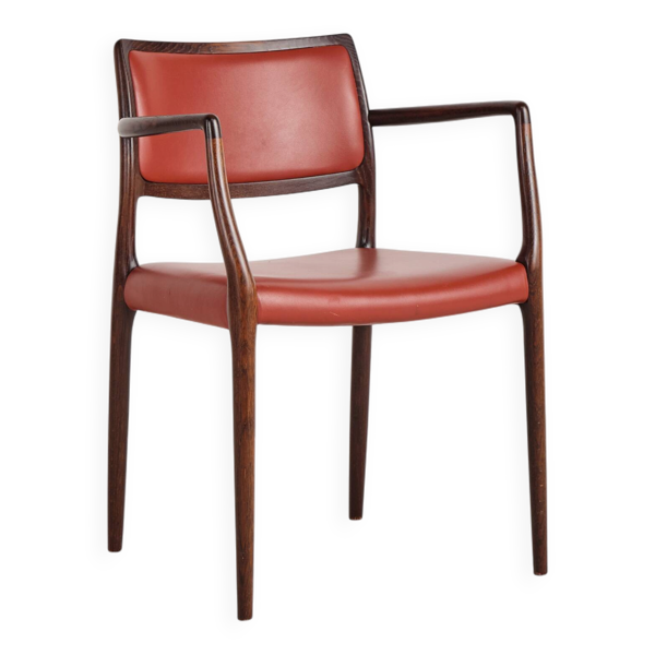 Fauteuil danoise par Niels O. Møller #65, design du milieu du XXe siècle