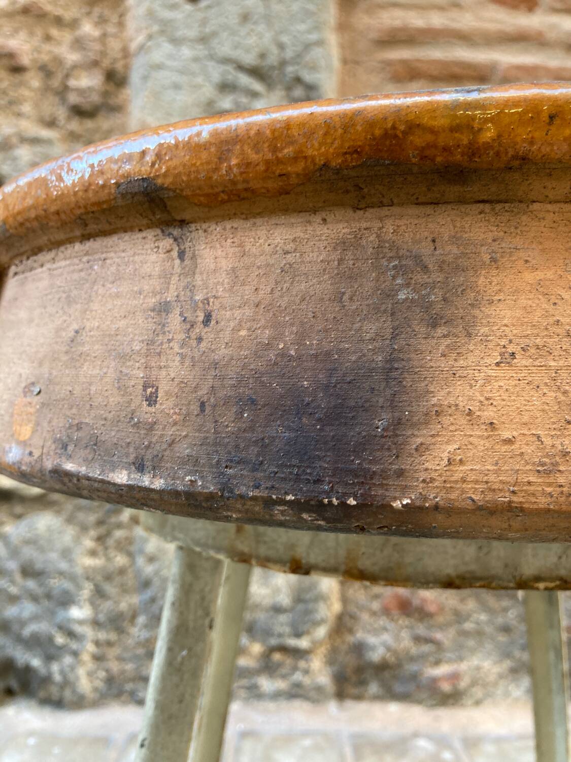 South-West glazed earthenware dish