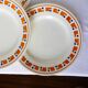 4 assiettes plates en terre de fer des Salins modèle Lucette 210802