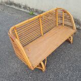 Rattan bed basket