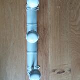 Coat rack three wooden hooks turned bamboo way