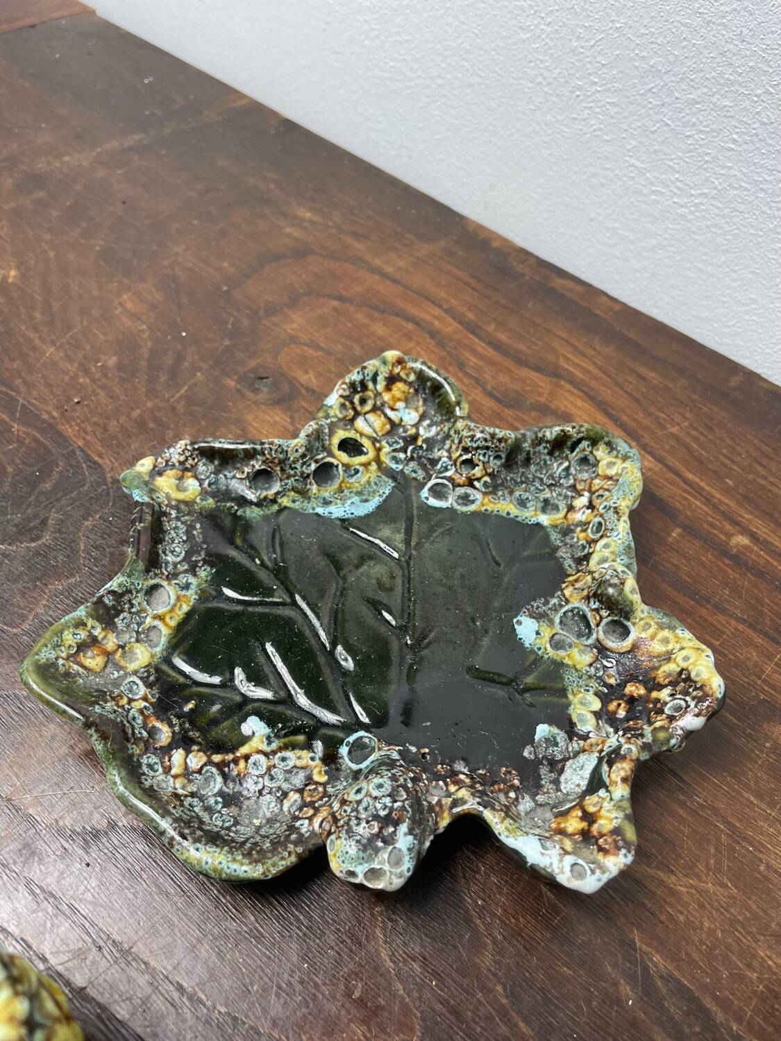 Vallauris fat lava ceramic condiment set