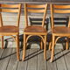 6 chaises baumann N°19 hêtre clair assise liège