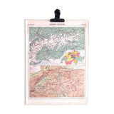 Map of the Swiss Alps from 1929
