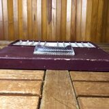 Old series of 12 vintage molded glass knife holders #a523
