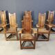 Vintage church chairs, set of 6 - 1950s