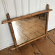 Mirror turned wood vintage bamboo