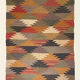 3 x 5, handmade jute-wool kilim rug, kilim carpet, 90x150cm