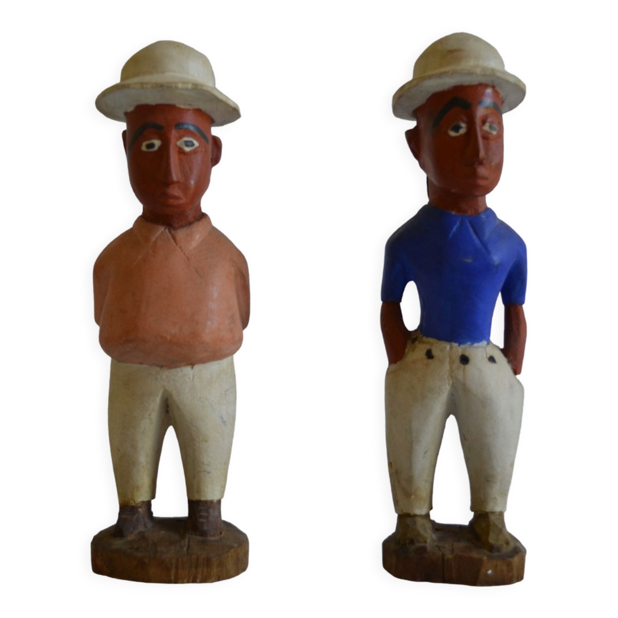 Couple of settlers African statuettes
