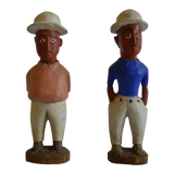 Couple of settlers African statuettes