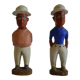 Couple de colons statuettes Africaines