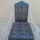 Pair of ottoman armchairs with wrought iron serving trolley, vintage garden, old design