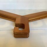Trio of Scandinavian wooden hangers year 70
