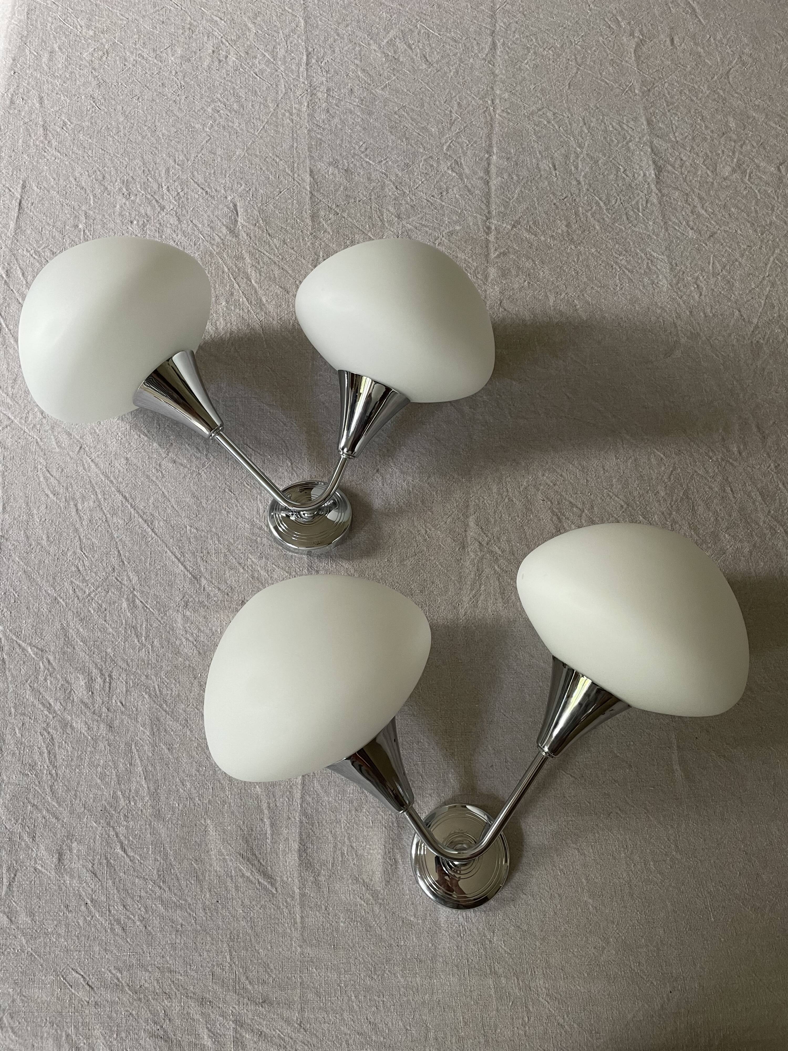 Double wall lamps Gaetano Sciolari 1970's