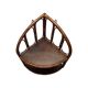 Etagere d'angle murale vintage en rotin, 1960/70