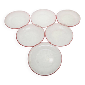 Ensemble de dessert Rotor par J. Drost pour Ząbkowice Gospodarcza Huta, Pologne, années 1970, ensemble de 6.