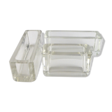 Suite of 3 vase 'centre-of-table' crystal