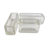 Suite de 3 vase 'centre-de-table' en cristal