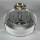1970s 1980s Ceiling Lamp by Honsel Leuchten Germany in Glass & Chrome