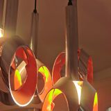 Raak waterfall chandelier 60s/70s 5 bulbs